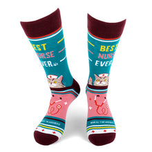 Load image into Gallery viewer, Parquet Health Care Heroes – Best Nurse Ultra Premium Socks (Unisex)