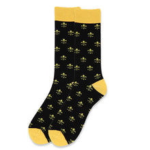 Load image into Gallery viewer, Feraricci Men’s Fleur-de-lis Novelty Crew Socks