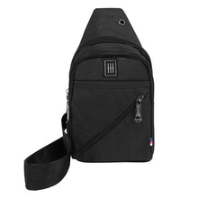 Load image into Gallery viewer, Canvas Crossbody Sling Bag with Headphone Jack – Durable & Stylish