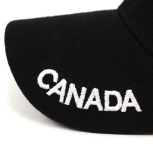 Load image into Gallery viewer, Parquet Canada Black 3D Embroidered Baseball Cap – Adjustable Fit