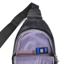Load image into Gallery viewer, Vegan Leather Crossbody Sling Bag W/ Adjustable Strap