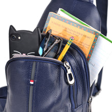 Load image into Gallery viewer, Stylish Vegan Leather Crossbody Sling Bag with Adjustable Strap
