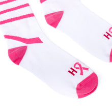 Load image into Gallery viewer, Parquet Ladies Knee High Breast Cancer Awareness Pink Ribbon Socks