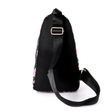 Load image into Gallery viewer, Trendy Floral and Polka Dot Sling Bag with Gold Accents W/ Adjustable Strap