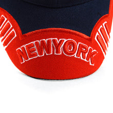 Load image into Gallery viewer, Parquet NY Flag Navy Blue 3D Embroidered Baseball Cap