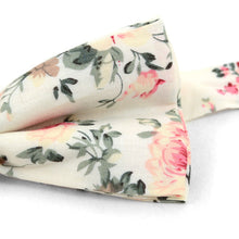 Load image into Gallery viewer, Floral Wedding Cotton Banded Bow Tie