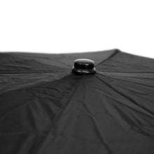 Load image into Gallery viewer, Parquet Black Telescopic Compact Umbrella – Manual Open, 12" Travel Size, Wind-Resistant