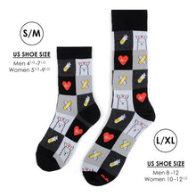 Load image into Gallery viewer, Parquet Health Care Heroes – Nurse Llama Ultra Premium Socks (Unisex)