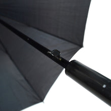 Load image into Gallery viewer, Parquet Auto Open Black Canopy Umbrella with Plastic Cover – 41" Arc, J-Handle