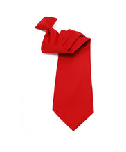 Load image into Gallery viewer, Umo Lorenzo Poly Solid Clip-On Tie – 19" Long, 9 Color Options, Pre-Tied Microfiber