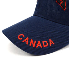 Load image into Gallery viewer, Parquet Canada Navy 3D Embroidered Baseball Cap – Adjustable Fit