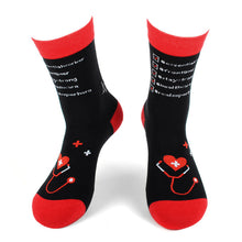 Load image into Gallery viewer, Parquet Health Care Heroes – Saving Lives Ultra Premium Novelty Socks (Unisex)