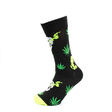 Load image into Gallery viewer, Parquet Men’s Cannabis 3-Pack Novelty Crew Socks – Mixed Colors