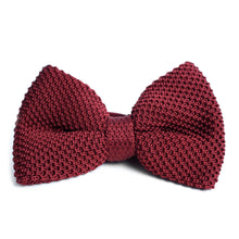 Load image into Gallery viewer, Men’s Solid Knitted Bow Tie – Pre-Tied with Adjustable Strap, 5 Colors