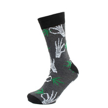 Load image into Gallery viewer, Parquet Men’s Cannabis 3-Pack Novelty Crew Socks – Mixed Colors