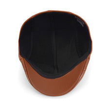 Load image into Gallery viewer, Westend Fall/Winter Traditional PU Leather Ivy Hat – Classic 6-Panel Cap