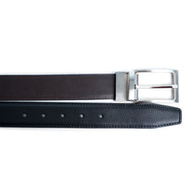 Load image into Gallery viewer, UMO Lorenzo Reversible Men's Genuine Leather Belt with Rotating Buckle