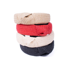 Load image into Gallery viewer, Nollia “C” Shaped Knotted Woven Headband – Stylish Everyday Hair Accessory