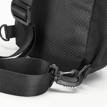 Load image into Gallery viewer, Waterproof Nylon Sling Bag for Travel and Fitness - Black with Bottle Holder