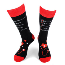 Load image into Gallery viewer, Parquet Health Care Heroes – Saving Lives Ultra Premium Novelty Socks (Unisex)