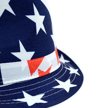 Load image into Gallery viewer, Westend Spring/Summer Stars & Stripes American Flag Trilby Fedora Hat