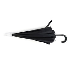 Load image into Gallery viewer, Parquet Auto Open Black Canopy Umbrella with Plastic Cover – 41" Arc, J-Handle