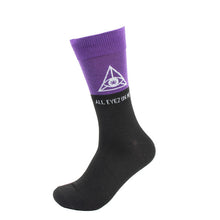 Load image into Gallery viewer, Parquet Men’s 90s Rap Themed 3-Pack Novelty Crew Socks – Mixed Colors