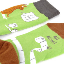 Load image into Gallery viewer, Parquet Cats – Toilet Paper Ultra Premium Novelty Socks (Unisex)
