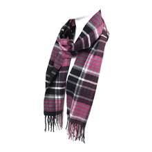 Load image into Gallery viewer, Unisex Plaid Cashmere Feel Winter Scarves