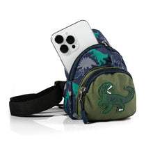 Load image into Gallery viewer, Dinosaur Sling Bag – Fun & Adjustable Crossbody for Kids