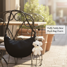 Load image into Gallery viewer, Fluffy Teddy Bear Plush Bag Charm