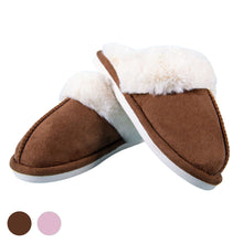 Load image into Gallery viewer, Women’s Faux Fur Indoor Slippers – Cozy Slip-On House Shoes
