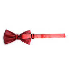 Load image into Gallery viewer, Men’s PU Leather Bow Tie – Pre-Tied, Adjustable Strap, 8 Colors