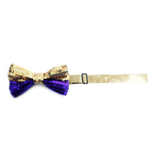 Load image into Gallery viewer, Men's Dual Color Sequin Bow Tie
