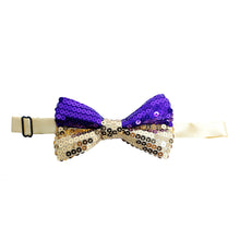 Load image into Gallery viewer, Men's Dual Color Sequin Bow Tie