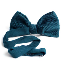 Load image into Gallery viewer, Men’s Solid Knitted Bow Tie – Pre-Tied with Adjustable Strap, 5 Colors