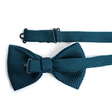 Load image into Gallery viewer, Men’s Solid Knitted Bow Tie – Pre-Tied with Adjustable Strap, 5 Colors