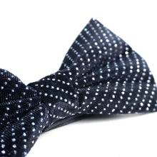 Load image into Gallery viewer, Men’s Soft Velvet Feel Rhinestone Bow Tie – Pre-Tied, Adjustable