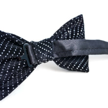 Load image into Gallery viewer, Men’s Soft Velvet Feel Rhinestone Bow Tie – Pre-Tied, Adjustable