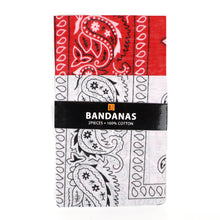 Load image into Gallery viewer, Cotton Bandana Red & White Duo Pack
