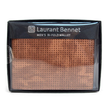 Load image into Gallery viewer, Men's Bi-Fold Brown Leather Wallet