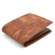 Load image into Gallery viewer, Men's Bi-Fold Brown Leather Wallet