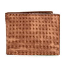 Load image into Gallery viewer, Men's Bi-Fold Brown Leather Wallet