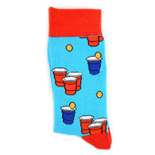 Load image into Gallery viewer, Men's Beer Pong Novelty Socks