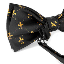 Load image into Gallery viewer, Men's Fleur-de-lis Banded Bow Tie