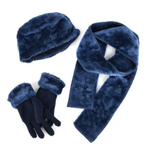 Load image into Gallery viewer, Women's Faux Fur and Fleece Winter Set