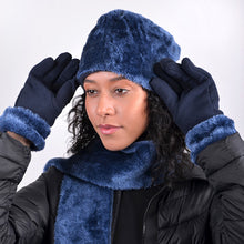 Load image into Gallery viewer, Women's Faux Fur and Fleece Winter Set
