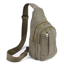 Load image into Gallery viewer, Canvas Crossbody Sling Bag with Urban Sporty Design