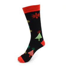Load image into Gallery viewer, Parquet 3-Pair Pack Ladies Christmas Holidays Crew Socks – Trees, Snowflakes & Reindeer