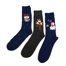 Load image into Gallery viewer, Men's Christmas Crew Socks - 3 Pairs Pack